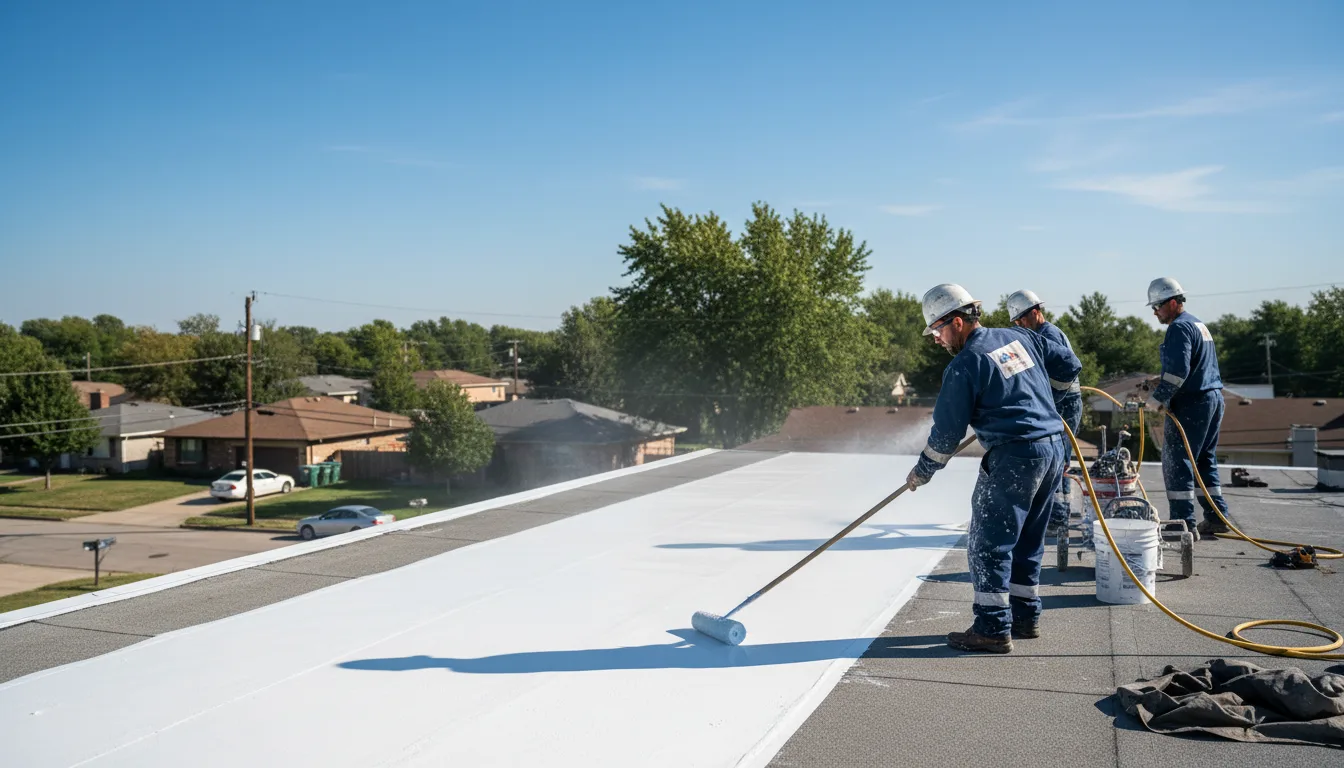 Commercial roof coating in Easton, TX near me